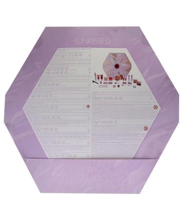 Sunkissed Christmas 25 Days of Beauty Gift Set - Vegan Face Lips and Eye Makeup with Nail Polishes & Brushes - 25 Premium Products for Gorgeous Holiday Looks - Buy Online on GoSupps.com