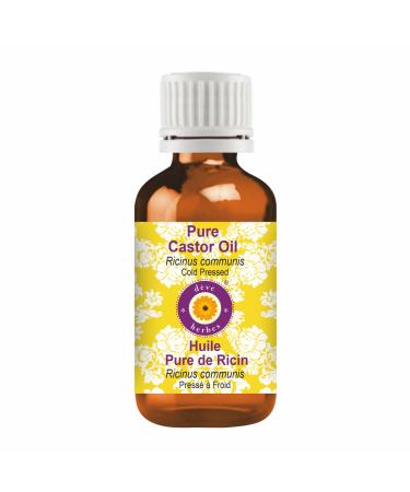 d ve herbes Pure Castor Oil (Ricinus communis) Cold Pressed 5ml (0.16 oz)