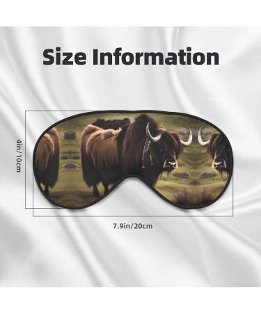Mighty Highland Yak Eye Mask - Soft Adjustable Sleep Mask for Men & Women | Comfortable Nighttime Rest Solutions - Buy Online on GoSupps.com