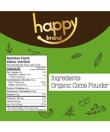 Happy Brand Organic Cocoa Powder 1 Kilogram - Buy Online on GoSupps.com