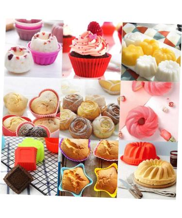 Alipis 24pcs Set Silicone Baking Cups Silicone Cake Mold Reusable Baking Cup Silicone Cupcake Liners Lining - Buy Online on GoSupps.com