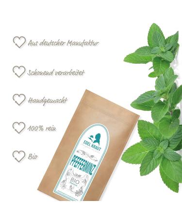 Organic Peppermint Tea Loose 1kg - Noble Herb | 1000g Dried Mint Leaves - Premium Quality GMO Free No Artificial Additives - Buy Online on GoSupps.com