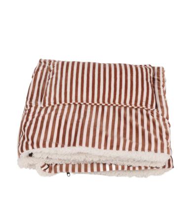 Electric Blanket Heated Warm Shawl 3 Gears Temperature Timing Function Plush Heat Blanket for Home Office (Brown)