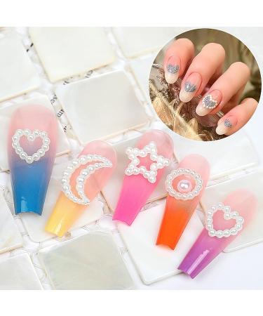 500pcs Pink Pearls 3D Nail Art Charms - Hearts, Flowers, Stars, Bows, Rounds - Acrylic Hollow Pearls for Valentine's Day Nail DIY - Cute Nail Beads & Jewelry Accessories - S1 Pink Bow - Buy Online on GoSupps.com