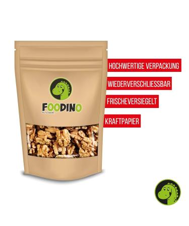 Premium 100% Natural Unsalted Walnut Kernels - Chile 500g to 5kg | Resealable Quality by Foodino - Buy Online on GoSupps.com