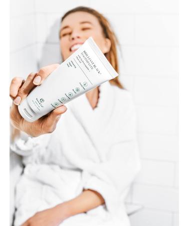 Terra & Co. Brilliant Black Teeth Whitening Kit | Vegan & Cruelty-Free Dental Care with Oil Pulling, Bamboo Charcoal Floss & Toothpaste - Buy Online on GoSupps.com