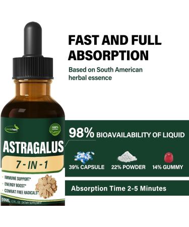 Verdeherb Astragalus Root Extract Herbal Drops for Immune System Support Immunity Health & Energy Boost Tincture Supplements with Rhodiola Rosea Echinacea Elderberry Reishi Ginseng. Huang Qi. 2oz - Buy Online on GoSupps.com