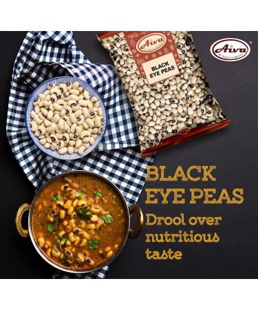 AIVA Black Eye Peas (Lobiya or Choula) - 4 LB: High-Quality Beans for Delicious Recipes - Buy Online on GoSupps.com