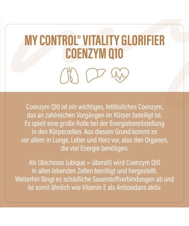 My Control Vitality Coenzyme Q10 Spray 10ml | Anti-Aging | 6.2x Bioavailability | Supports Energy Metabolism & Reduces Oxidative Stress - Buy Online on GoSupps.com
