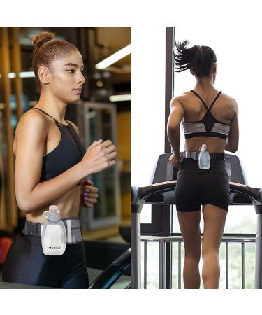 Mobico 250ml Clear Drinking Bottle - Ideal for Jogging Running Hiking & Outdoor Sports - Clip-On Water Bottle for Fitness - Buy Online on GoSupps.com