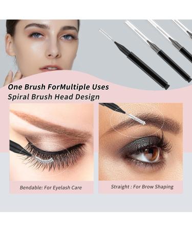 20PCS Micro Eyebrow Brush Set - Spoolie Brow Lamination & Lash Lift Tool for Eyebrows & Eyelashes - Black - Buy Online on GoSupps.com