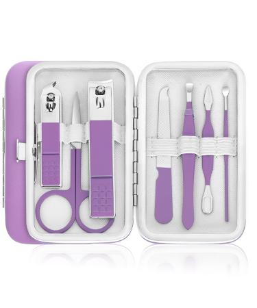 Manicure Kit Women Nail Clipper Set Nail Kits Manicure Set Finger Toe Nail Clippers Personal Care Set with Portable Travel Case Nail Cutter Grooming Kit Gifts for Women Wife Girls Girlfriend Parents Small-8Pcs - Buy Online on GoSupps.com