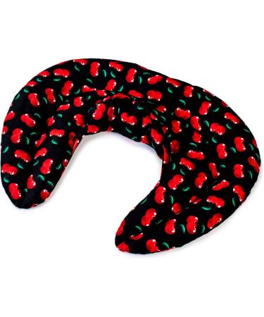 Cozy Cherry-Black Neck Pillow with Stand-Up Collar - Heat Pad & Cherry Stone Comfort - Buy Online on GoSupps.com
