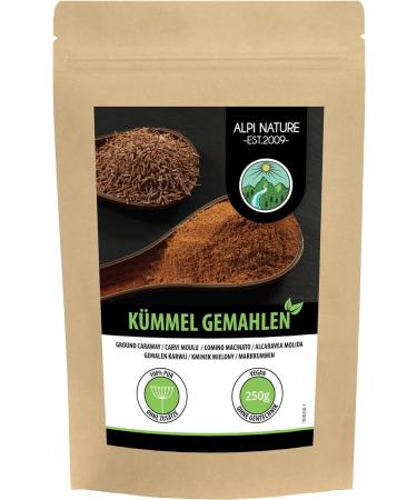 250g Ground Caraway Seeds - 100% Natural Powdered Caraway (8.8 oz) - Buy Online on GoSupps.com