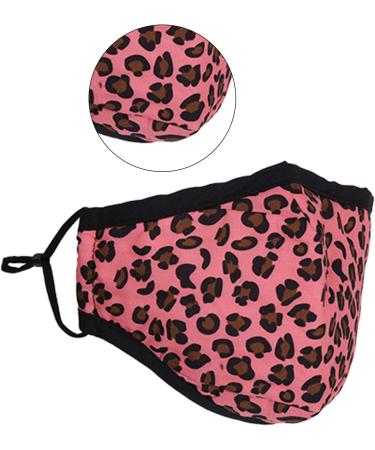 Washable Reusable 3 Layer Cotton Face mask Face Covering Bandana Face Mask Breathable Fashion Face Mask for Protection Against Pollution Pink 4pcs - Buy Online on GoSupps.com