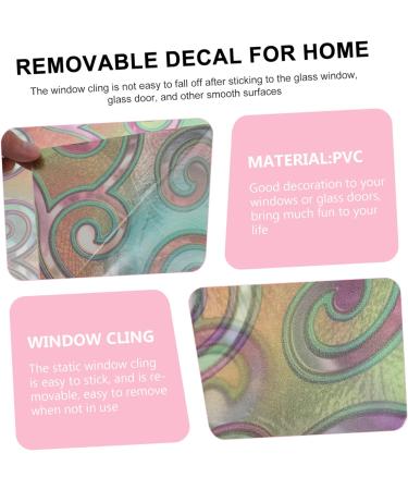 Alipis 2pcs Window Glass Stickers Removable Mural PVC - Buy Online on GoSupps.com