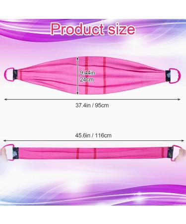 PAGOW 2PCS Exfoliating Back Scrub Towel Brush Set - Body Scrubber for Men and Women - 500D - Pink & Green - Buy Online on GoSupps.com