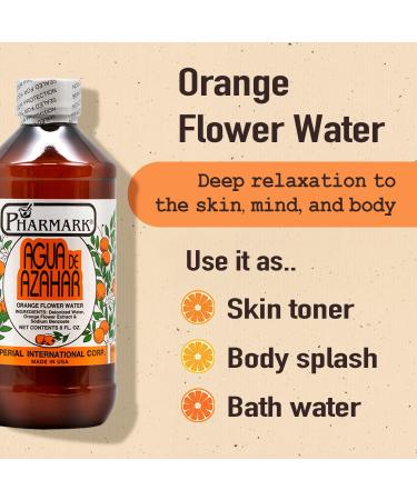 Agua De Azahar 4 Oz - Pure Orange Flower Blossom Water | Pharmark | Shop Internationally - Buy Online on GoSupps.com