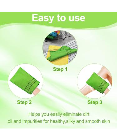 12 Pack Korean Peeling Gloves - Body Peeling Towels & Washcloths for Shower | Exfoliating Italy Cloths - Buy Online on GoSupps.com