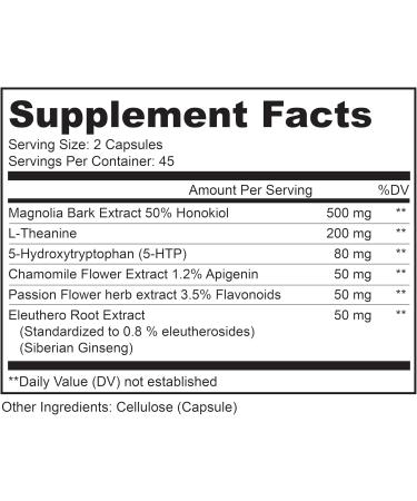 LIVELY VITAMIN CO. Chill Pill - Calm Mood - Relax - Restful Deep Sleep - REM - Stress - Anxiousness - Magnolia Bark - Chamomile - L-Theanine - Passionflower - 5-HTP - 90 Vegan Capsules 90 Count (Pack of 1) - Buy Online on GoSupps.com