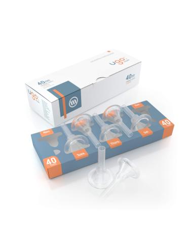Ugo Sheath (x28) - 1 Month Supply of External Male Urinary Incontinence Catheter Condoms - Self Adhesive and Latex Free (Style: Standard / Diameter: 40mm)