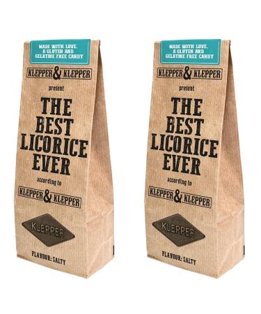 Klepper and Klepper The Best Licorice/Liquorice Ever - Salty 200g (Pack of 2)