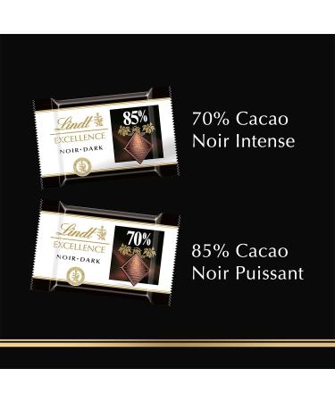 Lindt - EXCELLENCE Mini Square Chocolate Bag - Assortment of 70% Dark and 85% Dark Chocolates 154g - Buy Online on GoSupps.com