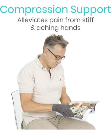 Vive Full Compression Gloves - Medium (1 Pair) for Carpal Tunnel & Rheumatoid Arthritis - Buy Online on GoSupps.com