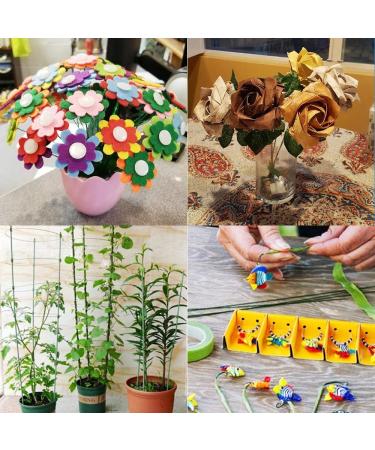 100PCS 18Ga Green Floral Stem Wires - DIY Crafts & Flower Arrangement (14 Inches) - Buy Online on GoSupps.com