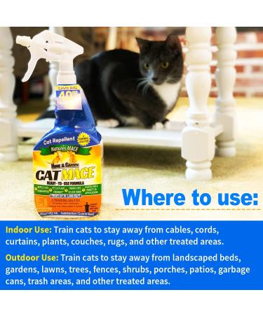 Nature's MACE Cat Repellent 1 Gallon Spray - Protects 3000 Sq. Ft. - Deters Cats from Lawn & Garden - Safe for Kids & Plants - Buy Online on GoSupps.com