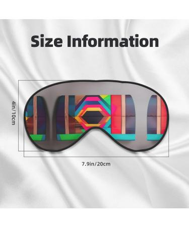 SSIMOO Colored Wooden Board Print Eye Mask - Ultra-Soft Light-Blocking for Optimal Comfort & Restful Sleep | International Shipping - Buy Online on GoSupps.com