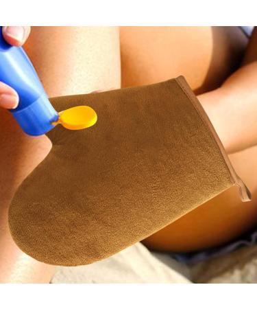  Tanxemery Tanning mitt applicator elastic tanning gloves reusable tanning mitt for women - Tan Mitt applicator for even application of body lotions oils etc. - Buy Online on GoSupps.com