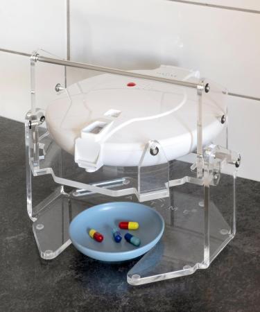 TabTime Automatic Pill Dispenser Tipper - Makes it Easy to Dispense Your Medication - Pill Dispenser Sold Separately (Blue) - Buy Online on GoSupps.com