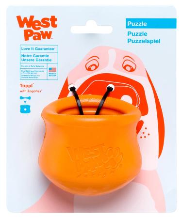 Zogoflex Toppl dog toy Small orange - tangerine orange