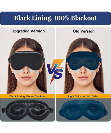 Buy BeeVines 3D Silk Sleep Mask - 22 Momme Mulberry Silk Weighted Eye Cover 2 Pack - Ultimate Blackout Blindfold for Lash Extensions - Unisex Eye Masks - Buy Online on GoSupps.com