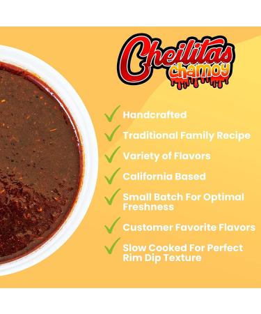 Cheilitas Chamoy Mexican Rim Candy Dip Paste 8 oz - Hand Crafted for Drinks, Cocktails, Micheladas, Beer | Original Flavor - 8 Fl Oz - Buy Online on GoSupps.com