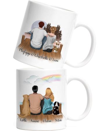 Personalized Dog Couple Mug - Perfect Gift for Dog Lovers | Custom Dog Mom & Dad Cup - Buy Online on GoSupps.com