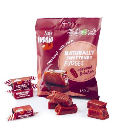 Super Fudgio Organic Bonbons - Vegan Gluten-Free Palm Oil-Free Treats with Agave & Dates | 10 x 150g - Buy Online on GoSupps.com