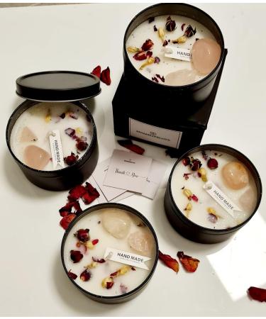 Momslife Love Fragrance Candle - Wild Rose with Gemstones & Rose Quartz | Perfect Gift for Women & Anniversary Decoration - Buy Online on GoSupps.com