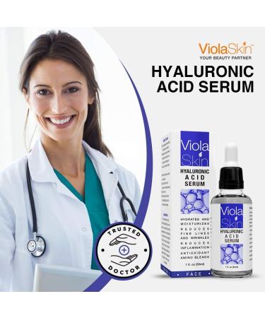  Hyaluronic Acid Serum for Face/Neck/Eyes. Hydrate Plump & Moisturise. Use Hyaluronic Acid To Protect & Increase Cell Production. Anti Wrinkle Face Serum. - Buy Online on GoSupps.com