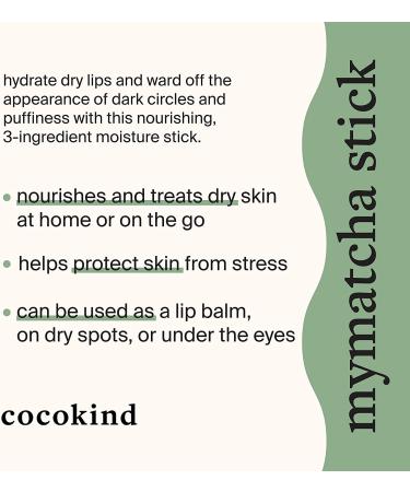 Cocokind Mymatcha All-Over Moisture Stick | Hydrate Dry Lips & Reduce Dark Circles | 0.5 oz - Buy Online on GoSupps.com