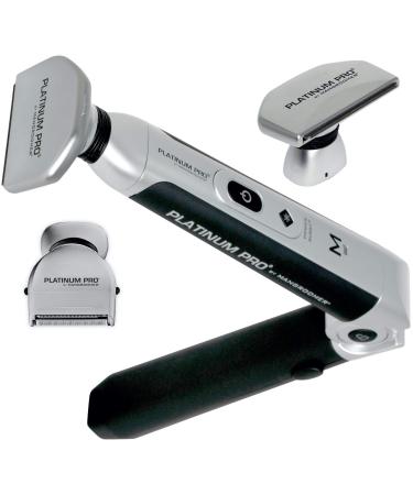 MANGROOMER Platinum Pro Back Hair Shaver - Complete Attachment Head Shock Absorber Neck & 1.8" Blade Design for Effortless Grooming - Buy Online on GoSupps.com