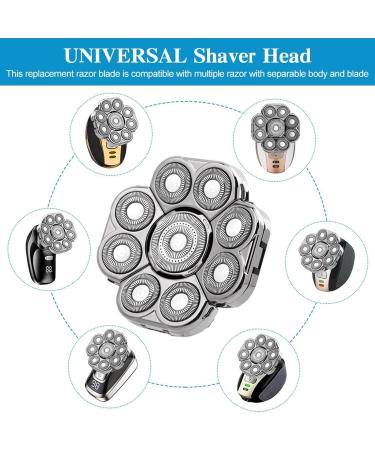 Universal Replacement Cheese Heads for Men | 9-Head Handler Substitute Cups | Durable Silver Double Ring Body Hairers - Buy Online on GoSupps.com