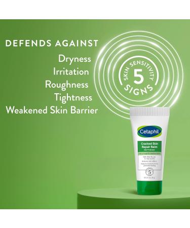 Cetaphil Cracked Skin Repair Balm 3 oz For Very Rough & Cracked Sensitive Skin Protects Soothes & Restores Deeper Cracks Hypoallergenic Fragrance Free (Packaging May Vary) 3 Ounce (Pack of 1) Cracked Skin 3oz - Buy Online on GoSupps.com
