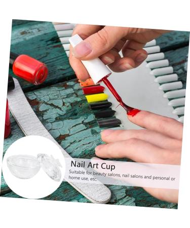FRCOLOR Clear Tumbler crystal cup manicures liquid cup cup containers with lids clear acrylic liquid bowl clear container reconcile Accessories High borosilicate Mini Nail Cup - Buy Online on GoSupps.com