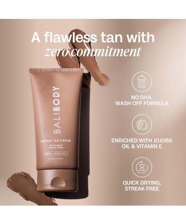 Bali Body Instant Tan Cream | Fast-Drying Minimal Transfer | Suitable for All Skin Types Including Sensitive Skin (150 ml/5.07 fl oz) - Buy Online on GoSupps.com