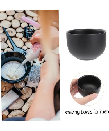 Frcolor Stainless Steel Shaving Soap Cup | Men's Shaving Foam Bowl | Double Layer Acrylic Holder for Perfect Shaving Experience - Buy Online on GoSupps.com