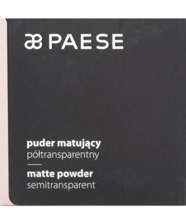 Paese 1A Warm beige SemiTransparent Matte Powder - Buy Online on GoSupps.com