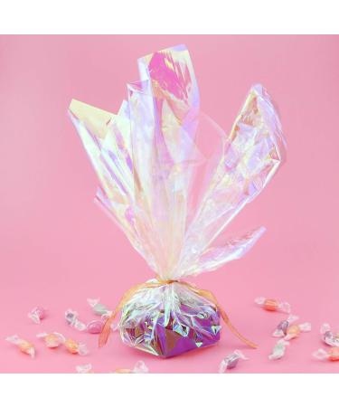 20pcs Clear Rainbow Cellophane Wrap Paper for Gift & Flower Wrapping - 20.5 x 23.6 - Buy Online on GoSupps.com