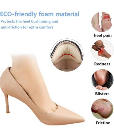 Heel Grips for Loose Shoes - Cushioned Inserts for Men & Women | Stop Heel Slip & Blisters - 8 Pairs - Buy Online on GoSupps.com